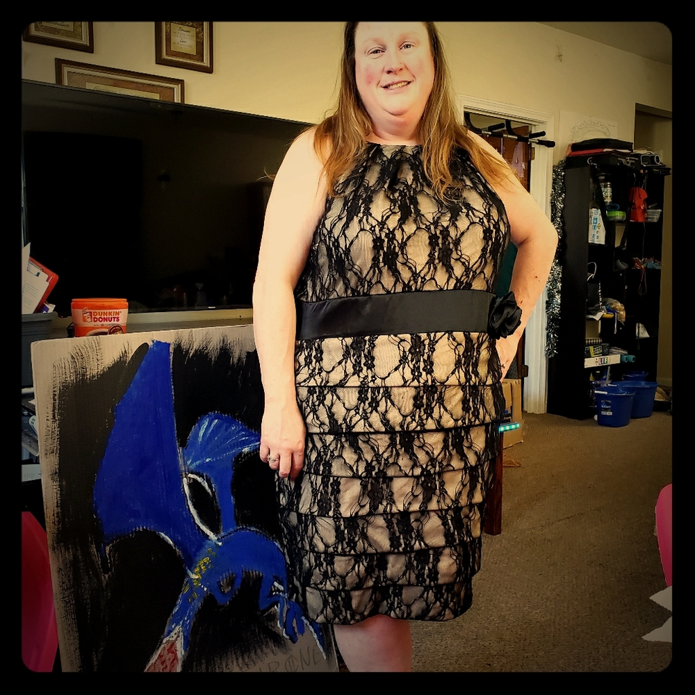 Plus Size Stretchy sexy dinner date or clubbing